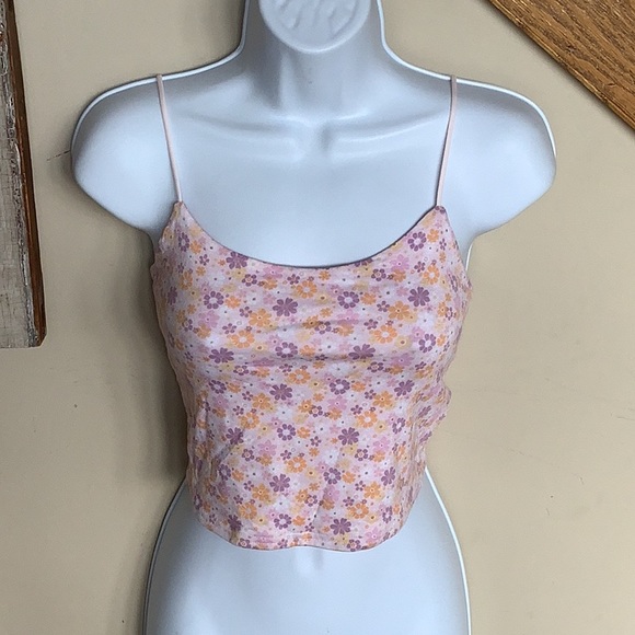 PacSun Tops - PacSun Basics - Floral Crop Cami - Medium